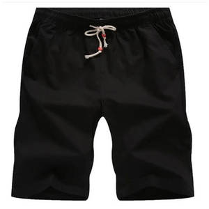 El más nuevo estilo de cintura elástica de algodón del verano último diseño 100% algodón Casual moda deporte gimnasio pantalones cortos para hombres con letra - Product Image 1