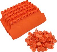 Marqueurs vétérinaires pour bovins, étiquettes d'oreille en TPU, plastique non toxique, réutilisables, écologiques, étiquettes d'oreille pour bétail, vache, veau, identification animale vierge