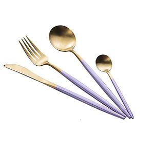 Décoration de vaisselle de dîner à la maison, ensemble de couverts en métal de finition polie brillante, ensemble de couverts décoratifs pour la restauration - Product Image 3