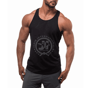 Camiseta sin mangas de algodón con estampado personalizado para hombre, camiseta de entrenamiento informal de secado rápido, camiseta XL de talla grande, muchos colores disponibles, transpirable, venta al por mayor OEM - Product Image 1