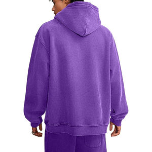 Directo de fábrica de alta calidad ligero 100% algodón pulóver con capucha para hombres logotipo personalizado impresión sólida Invierno Polar diseño Popular - Product Image 3