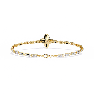 Fabulous 18K <b>Gold</b> Lab Grown Diamond Bracelet & <b>Bangle</b> - Product Image 5