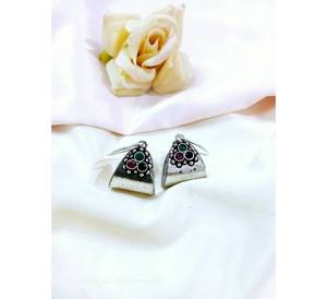 Conjunto de pendientes de color plateado de estilo Vintage, joyería de moda hecha a mano para mujeres y niñas, ropa de fiesta informal para compromiso - Product Image 1