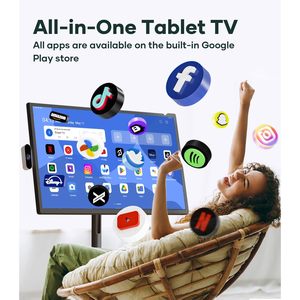 ขาตั้งทีวีแบบเคลื่อนย้ายได้ขนาด 32 นิ้ว พร้อมล้อหมุนได้รอบทิศทาง แบตเตอรี่ในตัว จอสัมผัส รองรับการเข้าถึงแบบมือถือ - Product Image 3