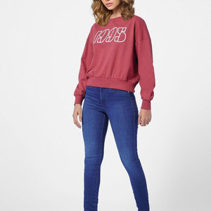 Sweat-shirts en molleton d'hiver pour femmes personnalisés, 100% coton, logo sur le devant, pull-over, service OEM - Product Image 6
