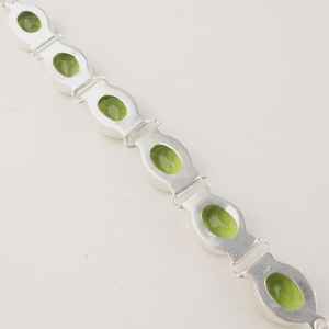 Peridot Gemstone Bracelet 925 <b>Sterling</b> <b>Silver</b> Handmade Bracelet August Birthstone Jewelry Gift For Women - Product Image 3