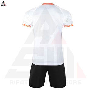 Uniforme de fútbol Unisex de alta calidad secado rápido transpirable 100% poliéster cuello redondo manga corta ropa deportiva para atletas fútbol - Product Image 3