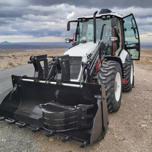 Envío gratis Hidromek HMK 102 S rueda retroexcavadora CE EPA aprobado para la venta con cargador frontal y accesorio de retroexcavadora - Product Image 1