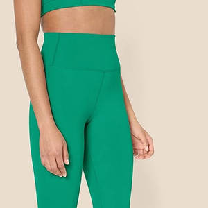 Leggings de yoga taille haute pour femmes, taille plus, logo personnalisé, taille unie, respirant, écologique, spandex/nylon, séchage rapide, contrôle du ventre - Product Image 4