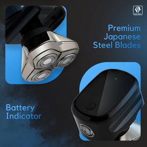 Afeitadora Eléctrica Mini de Viaje Inalámbrica Ergonómica e Impermeable, Afeitadora Facial de Triple Cuchilla con Clasificación IPX7 - Product Image 2