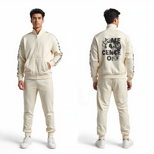 New Arrive <b>Men</b> Winter for Digital Print Breathable Tracksuit Hoodie and <b>Jogger</b> Set Modern Casual Apparel - Product Image 3