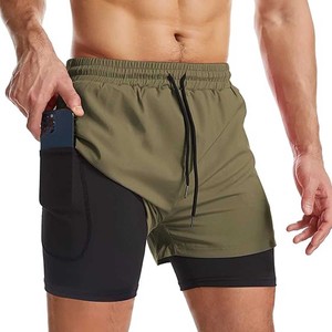 <b>Mens</b> 2 in 1 Running <b>Shorts</b> Quick Dry Gym Athletic Workout <b>Shorts</b> for <b>Men</b> <b>with</b> Phone <b>Pockets</b> Compression Liner <b>Shorts</b> - Product Image 4