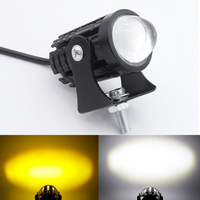 Dc12v-80v aluminium moto projecteur LED projecteur lentille auxiliaire antibrouillard lumière 6000K pour Moto Offroad deux couleurs