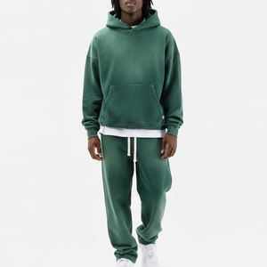 Conjunto de Sudadera y Pantalones Deportivos con Efecto Desgastado por el Sol, Nuevo Diseño para Hombre, Ropa Casual de Tela Suave, Trajes Deportivos para Hombre con Efecto Desgastado por el Sol - Product Image 1