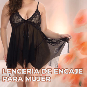 Flirty Full Cup Lace Baby Doll Chiffon Fabric Chic and Feminine - Product Image 1