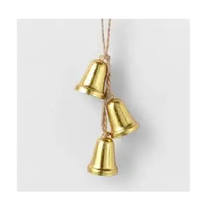크리스마스 트리 장식을위한 뜨거운 장식 럭셔리 황동 벨 금속 독특한 핸드 벨 최신 장식 교회 용 금속 벨