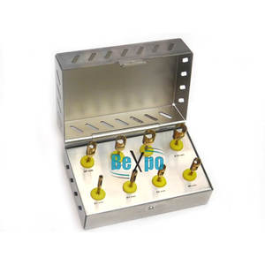 Kit de tréphine dentaire 8 pièces avec boîte en acier inoxydable Ensemble complet - Product Image 1