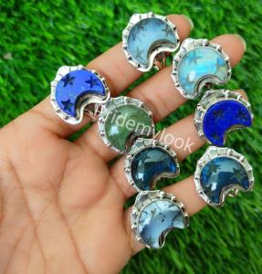 Joyería fina de Plata de Ley 925 de alta calidad para mujer, forma de luna, mezcla Original, anillo de piedras preciosas, regalos para Bodas de Navidad - Product Image 3