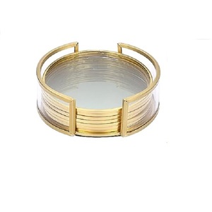 Posavasos con forma Hexagonal de Metal, producto más vendido de 2023, plato para servir té y café negro, posavasos decorativo para mesa de comedor - Product Image 6
