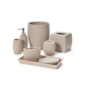 Produits de salle de bain Standard, Look moderne, maison de luxe pour hôtel, ensemble d'accessoires de salle de bain en résine provenant de l'inde - Product Image 6