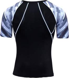 Chemises personnalisées Rash Guard pour hommes à manches courtes séchage rapide respirant Fitness Gym Wear Rash Guard - Product Image 6
