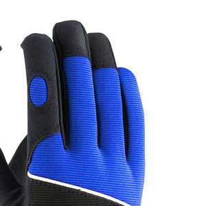Último diseño de doble palma guantes de trabajo para el uso guantes de mecánico de cuero para la venta de diseño caliente guantes mecánicos de seguridad tamaño OEM - Product Image 2