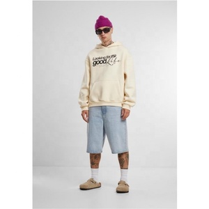 Sudadera con Capucha de Invierno para Hombre, 100% Algodón, Diseño Personalizado OEM 2024, Logotipo Impreso Premium, Bolsillo de Felpa Extra Grande, Oferta al por Mayor - Product Image 2