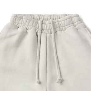 Pantalones Deportivos Personalizados de Algodón 100% Grueso Color Gris Jaspeado, Pantalones Anchos Holgados con Cordón Ajustable Estilo Vintage para Hombre - Product Image 6