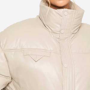Personalizar su propio diseño y logotipo personalizado moda Casual mujer señoras llenar burbuja mujer Chaquetas mujeres abajo abrigos - Product Image 6