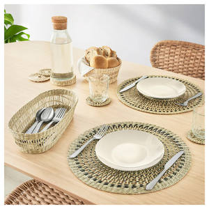 Hot Trendy Round <b>Seagrass</b> <b>Placemat</b> Wicker Tables <b>Placemats</b> for Home Hotel Restaurant Vietnam - Product Image 5
