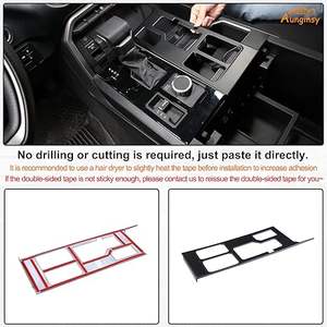 Couvercle d'habillage de panneau de changement de vitesse de contrôle central pour <span class=keywords><strong>Toyota</strong></span> Tundra Sequoia 2022 2023 2024 Console de manette de vitesse de voiture panneau anti-rayures - Product Image 5