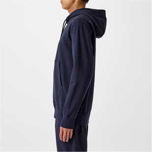 Sweat à capuche pull confortable avec poches sweat à capuche uni sans fermeture éclair pour les activités de plein air surdimensionné mode conception d'épaule tombante - Product Image 5