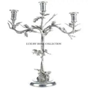 Candelabros de Interior de lujo de latón de Metal pulido Dorado de la más alta calidad, Juego de 2 vajilla de diferentes tamaños, candelabro para el hogar - Product Image 6