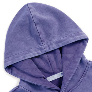 Vente directe d'usine de sweats à capuche pour hommes à faible quantité minimale de commande en coton mélangé sweats à capuche légers de qualité supérieure - Product Image 3