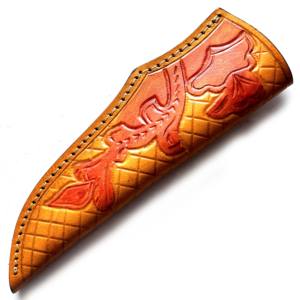 Funda de cuero de artesanía fina hecha en fábrica de alta calidad para cuchillos de hoja de 4 pulgadas - Product Image 1