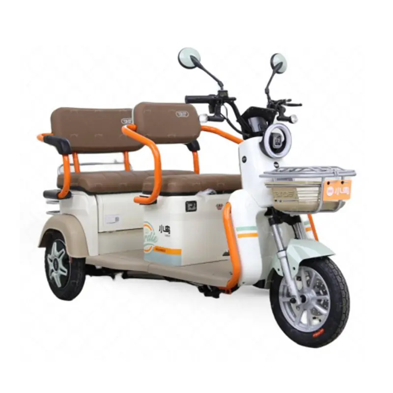 Elektrische Driewielers 4-wielige Auto Voor Het Oppakken Van Kinderen Ouderen Transportvoertuig Elektrische Scooter