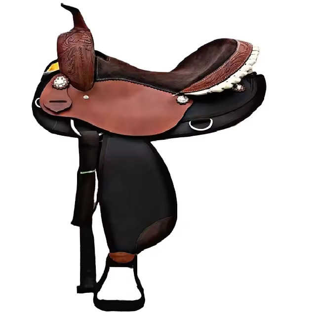 Selle en cuir américaine la plus vendue selle de cheval anglaise occidentale pro