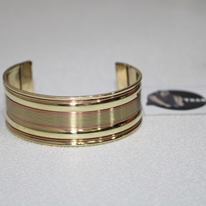 กำไลข้อมือทองทองเหลืองแฟนซีสำหรับสุภาพสตรีสร้อยคอหัตถกรรมโลหะแบบดั้งเดิมและเครื่องประดับเครื่องประดับเครื่องประดับแฟชั่นทอ - Product Image 1