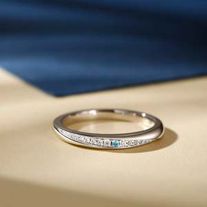 Bague d'anniversaire pour femme Jeulia True Love en argent sterling - Product Image 4