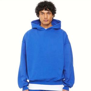 Sudadera de talla grande para hombre, sudaderas con capucha, Jersey, sudaderas con capucha de lana, sudaderas con capucha en blanco de gran tamaño, logotipo personalizado básico, mezcla de algodón - Product Image 2