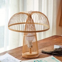 Lampe de lecture de chevet de chambre à coucher de fabricant, lampes led en bambou au prix le plus bas du Vietnam
