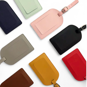 Étiquettes à bagages en similicuir personnalisables au laser, étiquettes nominatives personnalisées pour voyageurs, cadeaux de conception française FD0000044 Fournisseur - Product Image 2