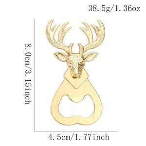 Abrebotellas con cara de ciervo Barware de lujo Herramienta de calidad premium Perfecta para el hogar Bares Hoteles y celebraciones de la India - Product Image 4