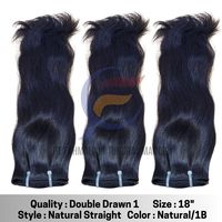Extensiones de Cabello Premium al por Mayor, 100% Cabello Humano Virgen Remy, Largo Completo para Encaje, Negro Natural, Sin Pegamento, Hechas a Mano