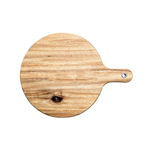 Productos hechos a mano personalizados Tabla de cortar de verduras de calidad de lujo Diseño único Tabla de cortar de madera de forma redonda - Product Image 6