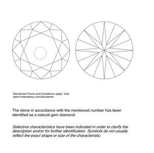B2B D'VINS BIJOUX pour Diamant Blanc Lâche Certifié 1.12 CT Naturel Rond F Couleur FL FLOW Pureté EX Cut Poli SG-7 2486420927 - Product Image 5