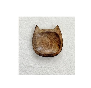 จานไม้รูปทรงจานเค้กขนมนมกาแฟขัดเงาผลไม้สำหรับเด็กกำหนดขนาดได้เองขายดี - Product Image 6