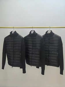 Doudoune Slim Fit personnalisée pour hommes 2025 Hot Design personnalisé nouvelle veste d'hiver tricotée à fermeture éclair à col haut pour hommes Veste Slim Puffer pour hommes - Product Image 3