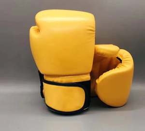 Guantes de cuero de vaca de 12oz 16oz con logotipo personalizado profesional para Kickboxing MMA Guantes de boxeo al por mayor con embalaje personalizado - Product Image 6