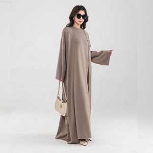 Lignes 2026 Vente en gros en petites quantités Robe musulmane pour femme de haute qualité, disponible en usine, <span class=keywords><strong>grande</strong></span> <span class=keywords><strong>taille</strong></span>, style <span class=keywords><strong>kimono</strong></span> <span class=keywords><strong>abaya</strong></span> simple et ouvert - Product Image 1